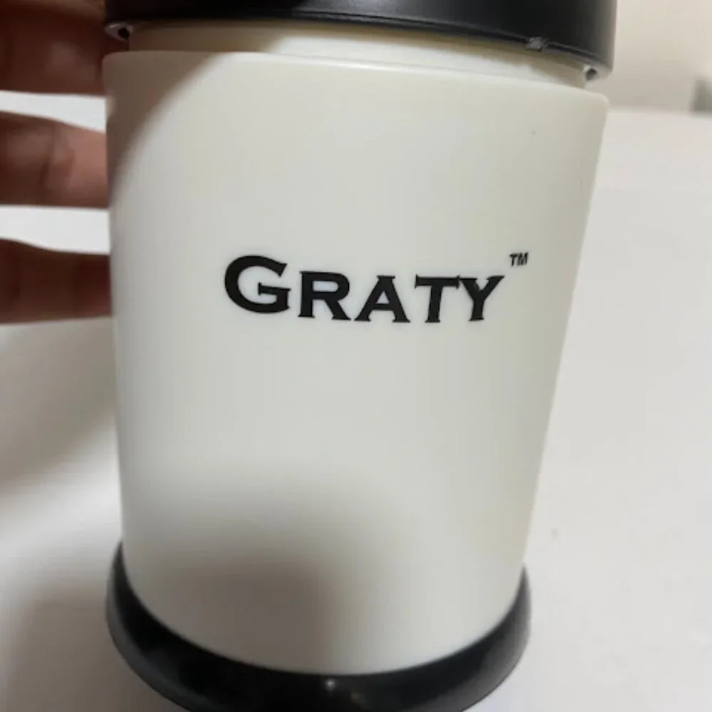 Graty Gourmet Cheese Grater 'As Seen On TV' Rotary Shredder with Blades